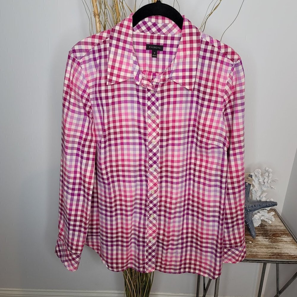 Talbots Button Down Womens Medium - image 1